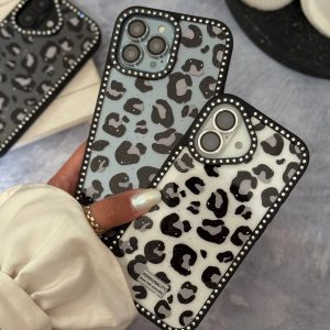 پلنگی نگین دار دوطرف نگین دار اکلیلی ایفون
